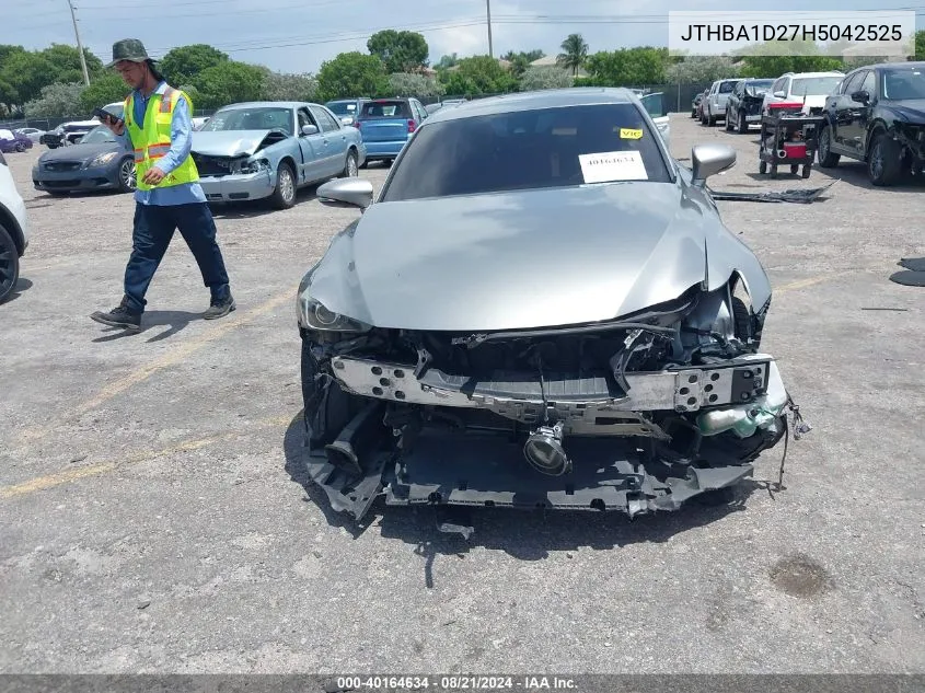 2017 Lexus Is 200T 200T VIN: JTHBA1D27H5042525 Lot: 40164634