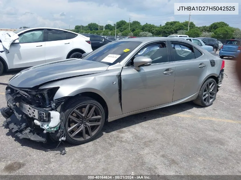 2017 Lexus Is 200T 200T VIN: JTHBA1D27H5042525 Lot: 40164634