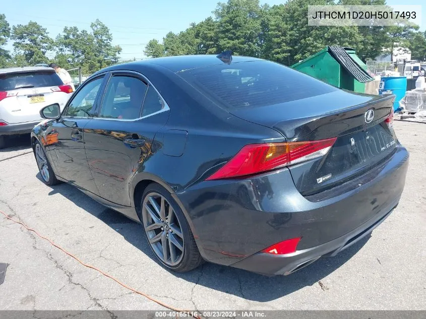 2017 Lexus Is 300 VIN: JTHCM1D20H5017493 Lot: 40165116