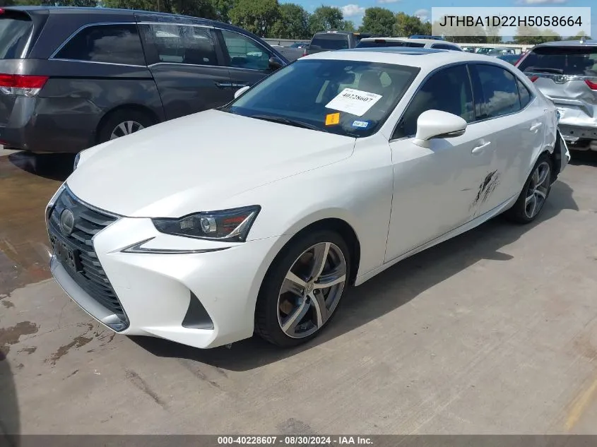 JTHBA1D22H5058664 2017 Lexus Is 200T