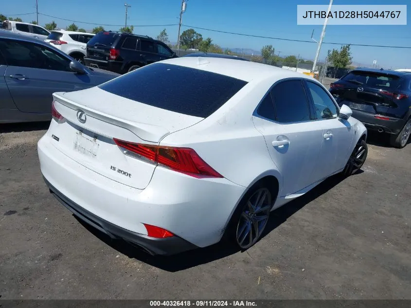 2017 Lexus Is 200T VIN: JTHBA1D28H5044767 Lot: 40326418