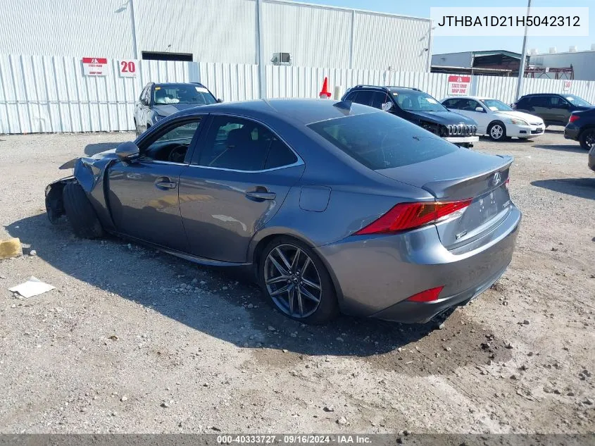 2017 Lexus Is 200T VIN: JTHBA1D21H5042312 Lot: 40333727