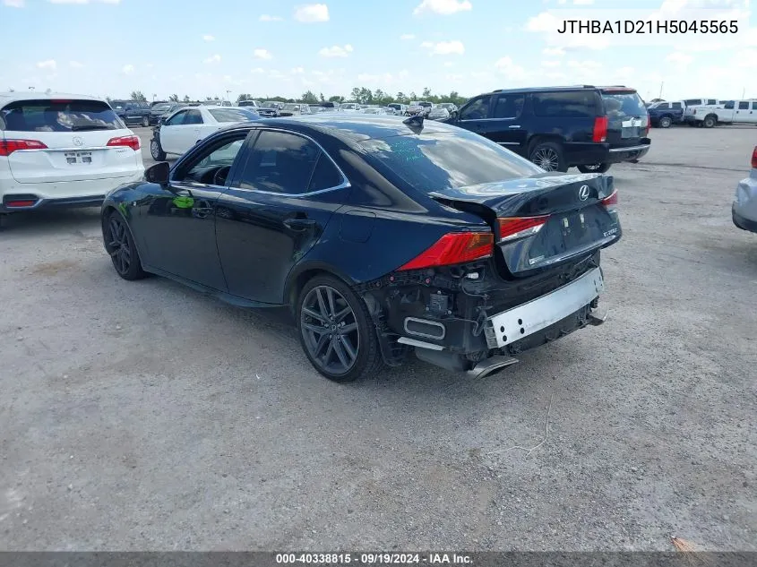 2017 Lexus Is 200T VIN: JTHBA1D21H5045565 Lot: 40338815