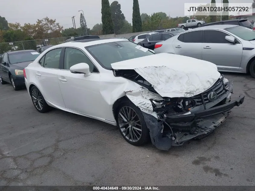 2017 Lexus Is 200T 200T VIN: JTHBA1D28H5057292 Lot: 40434649