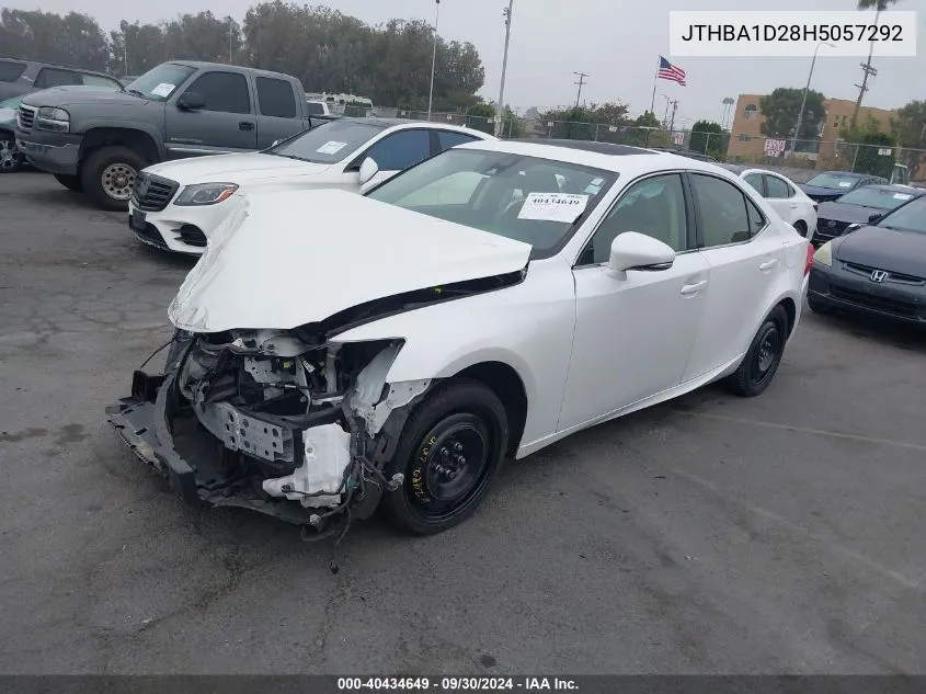 2017 Lexus Is 200T 200T VIN: JTHBA1D28H5057292 Lot: 40434649