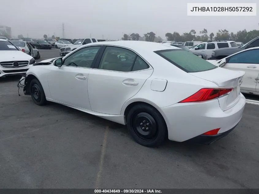 JTHBA1D28H5057292 2017 Lexus Is 200T 200T