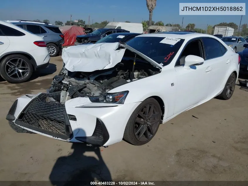 2017 Lexus Is 300 VIN: JTHCM1D2XH5018862 Lot: 40483228