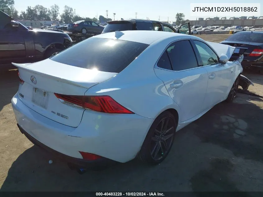 2017 Lexus Is 300 VIN: JTHCM1D2XH5018862 Lot: 40483228