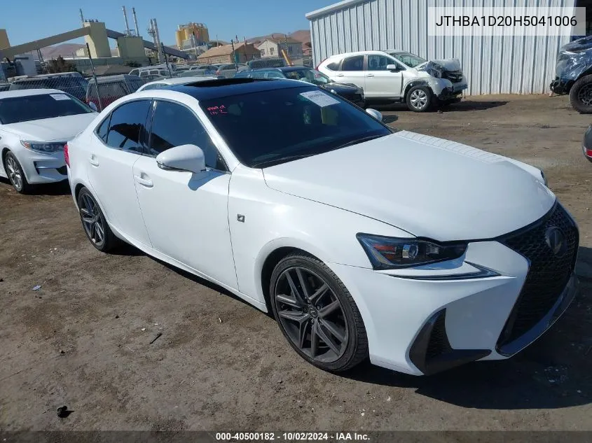 2017 Lexus Is 200T VIN: JTHBA1D20H5041006 Lot: 40500182