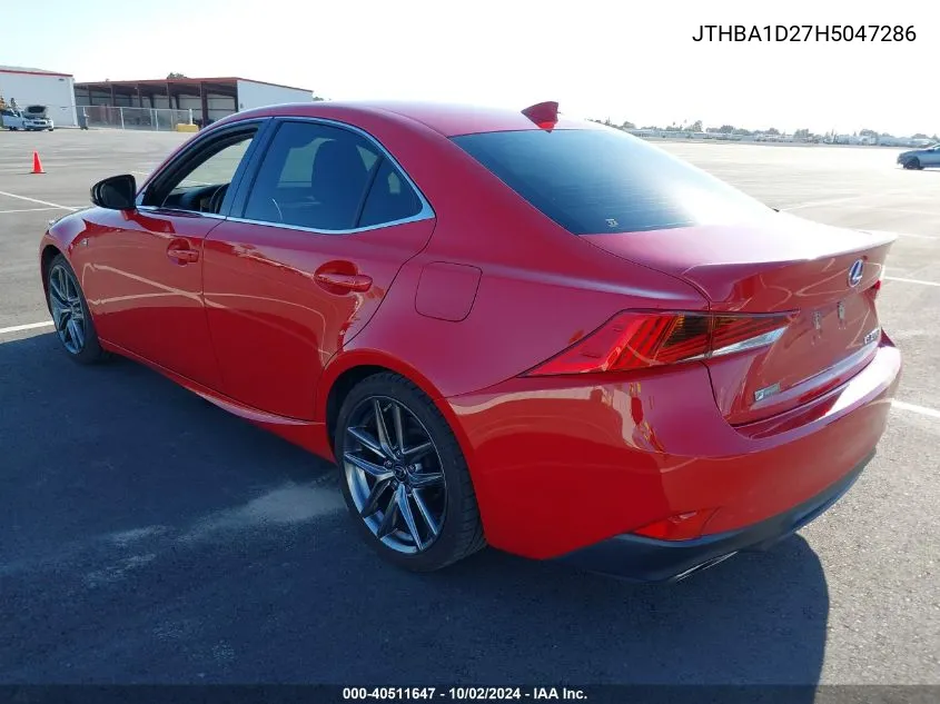 JTHBA1D27H5047286 2017 Lexus Is 200T