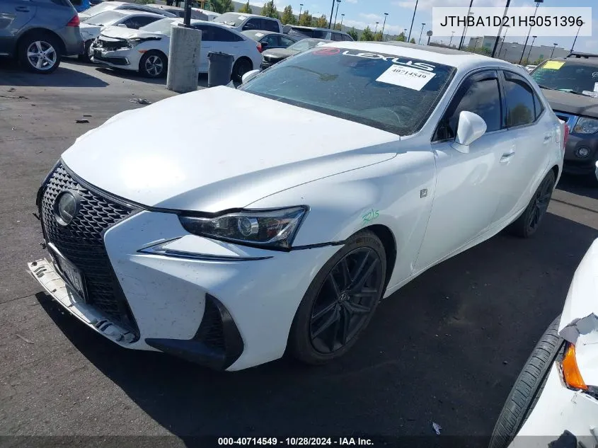 2017 Lexus Is 200T VIN: JTHBA1D21H5051396 Lot: 40714549