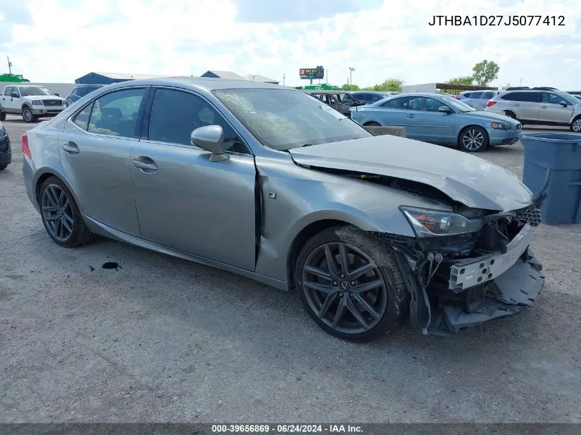 2018 Lexus Is 300 VIN: JTHBA1D27J5077412 Lot: 39656869