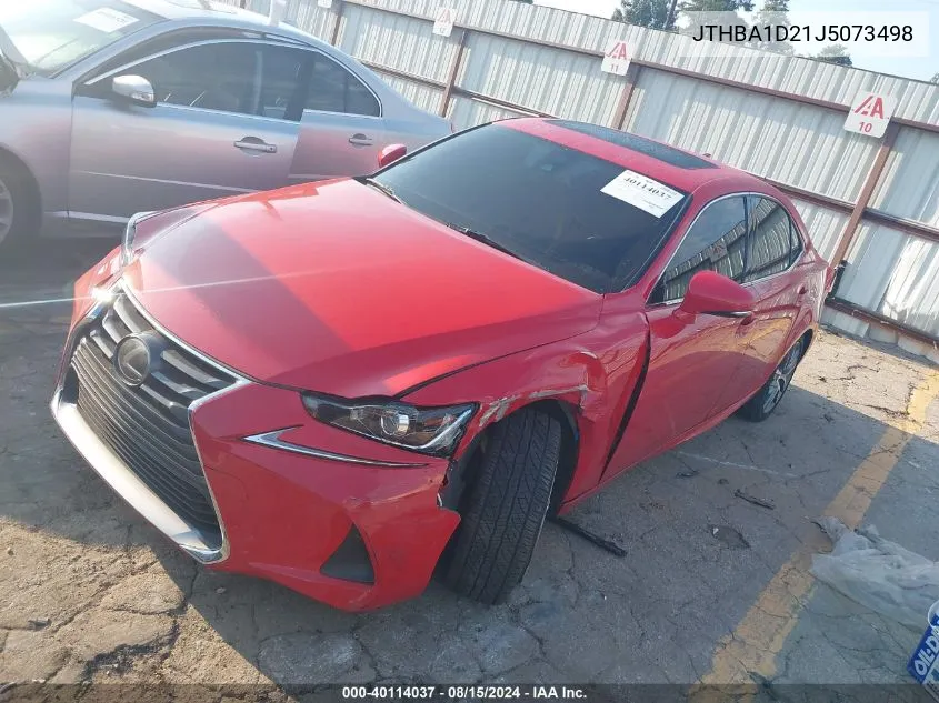 JTHBA1D21J5073498 2018 Lexus Is 300