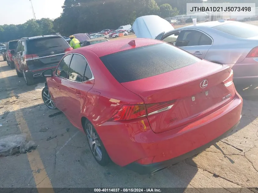 JTHBA1D21J5073498 2018 Lexus Is 300