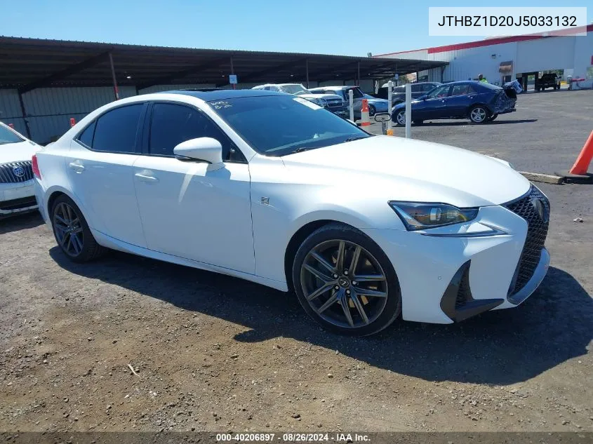 2018 Lexus Is 350 VIN: JTHBZ1D20J5033132 Lot: 40206897