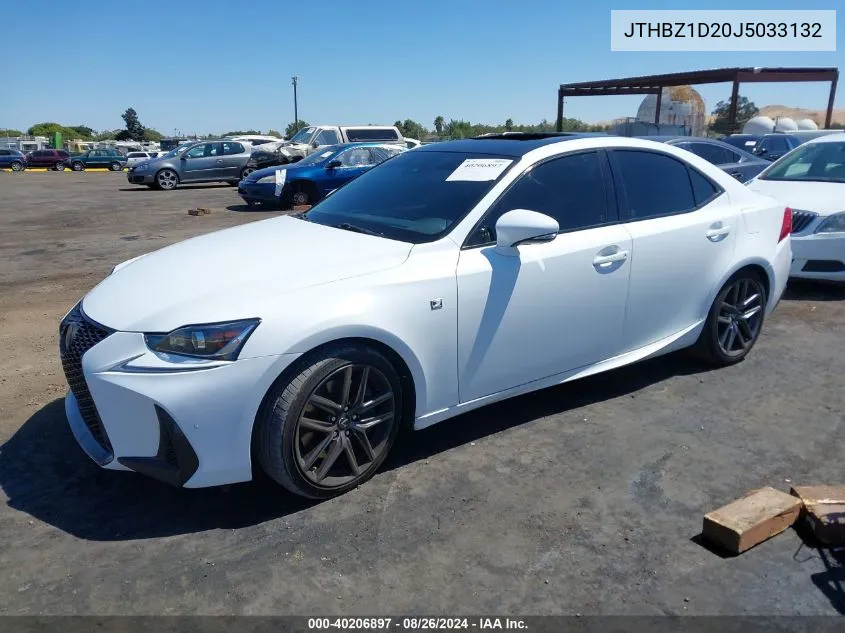 2018 Lexus Is 350 VIN: JTHBZ1D20J5033132 Lot: 40206897