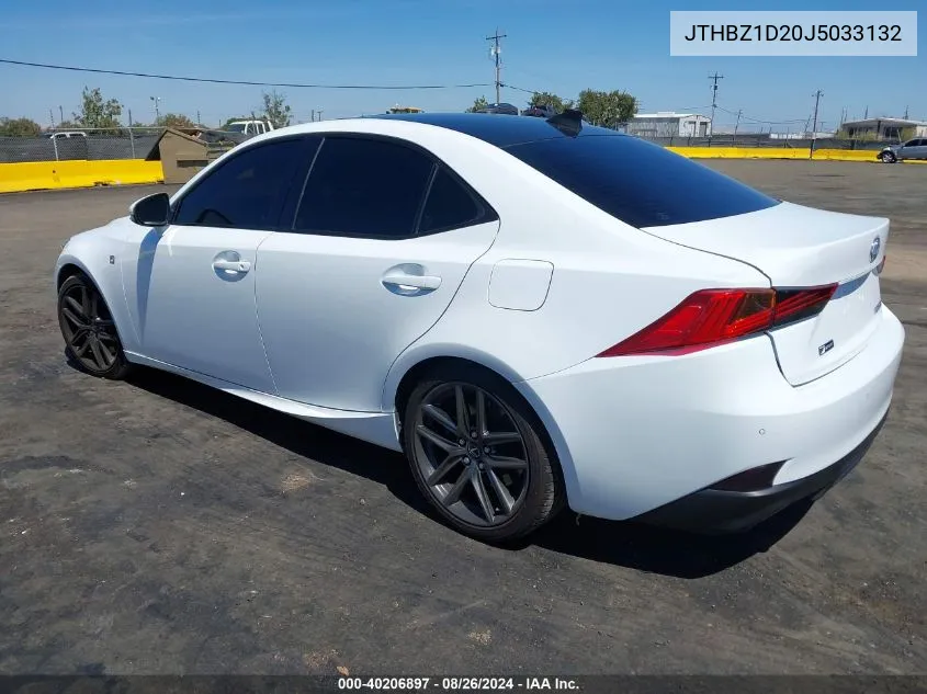 2018 Lexus Is 350 VIN: JTHBZ1D20J5033132 Lot: 40206897