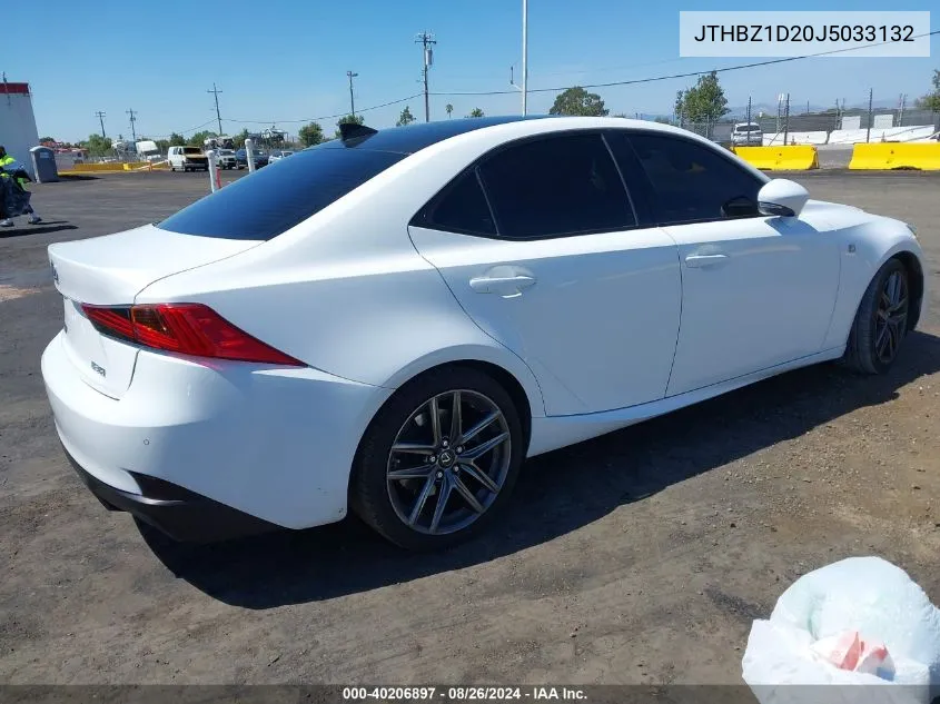 2018 Lexus Is 350 VIN: JTHBZ1D20J5033132 Lot: 40206897