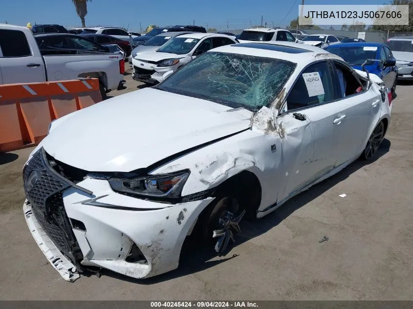 2018 Lexus Is 300 300 VIN: JTHBA1D23J5067606 Lot: 40245424