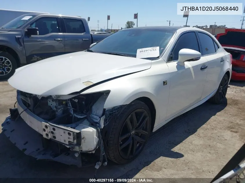 2018 Lexus Is 300 VIN: JTHBA1D20J5068440 Lot: 40297155