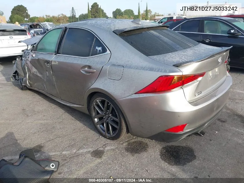 2018 Lexus Is 350 VIN: JTHBZ1D27J5033242 Lot: 40305107