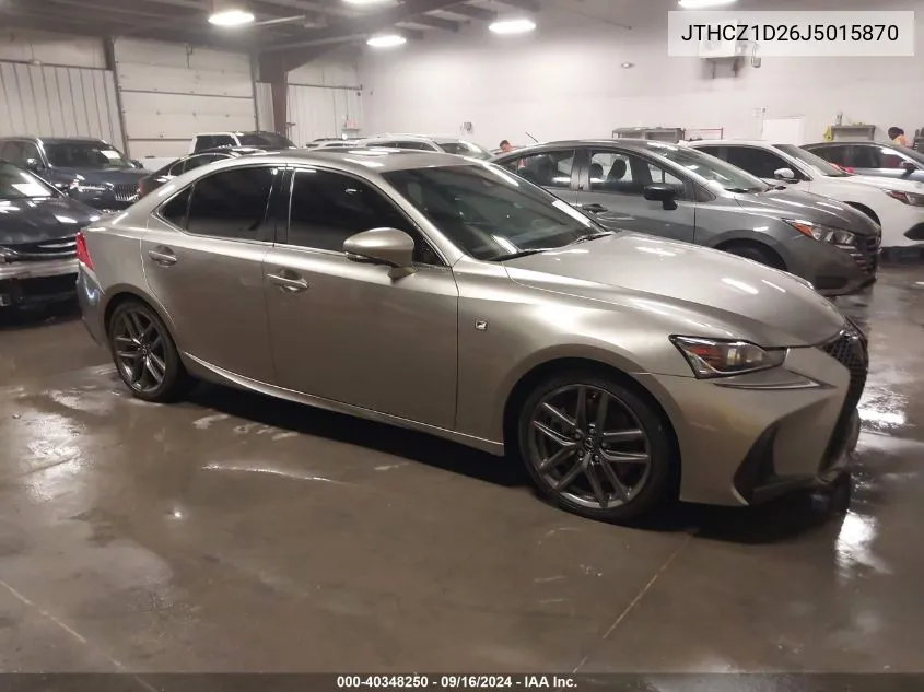 2018 Lexus Is 350 VIN: JTHCZ1D26J5015870 Lot: 40348250