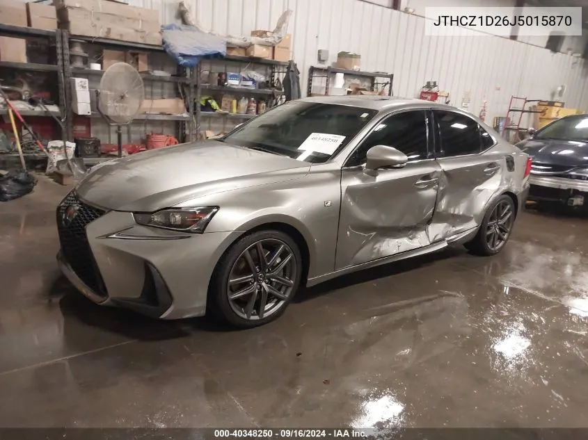 2018 Lexus Is 350 VIN: JTHCZ1D26J5015870 Lot: 40348250