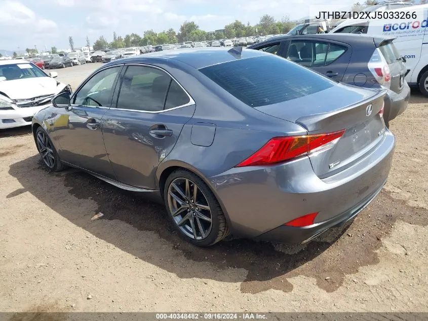 2018 Lexus Is 350 VIN: JTHBZ1D2XJ5033266 Lot: 40348482