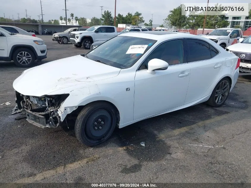 2018 Lexus Is 300 VIN: JTHBA1D22J5076166 Lot: 40377076