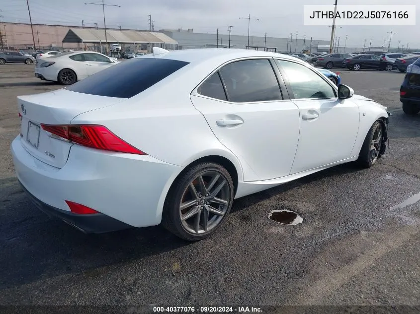 2018 Lexus Is 300 VIN: JTHBA1D22J5076166 Lot: 40377076