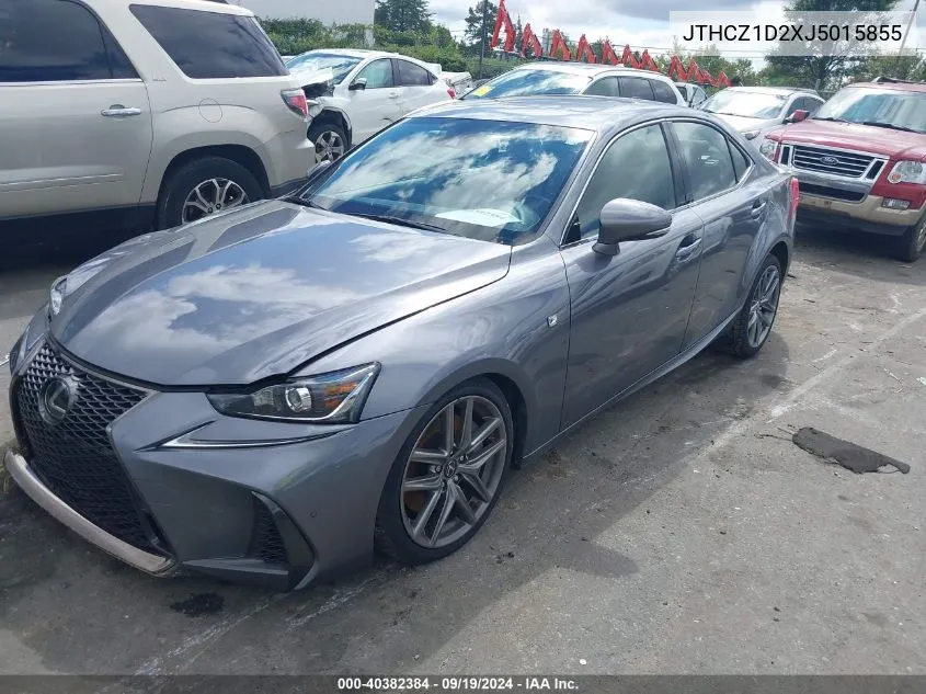 2018 Lexus Is 350 VIN: JTHCZ1D2XJ5015855 Lot: 40382384