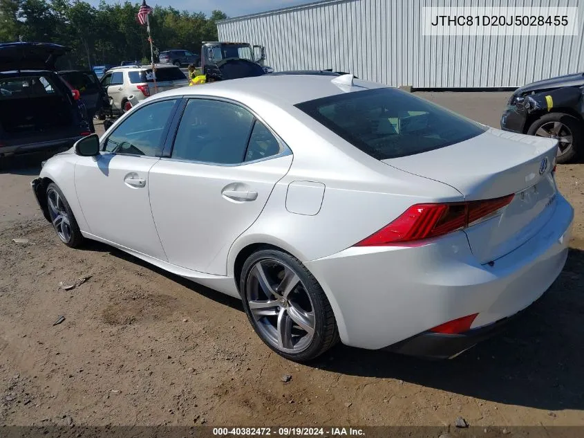 2018 Lexus Is 300 VIN: JTHC81D20J5028455 Lot: 40382472