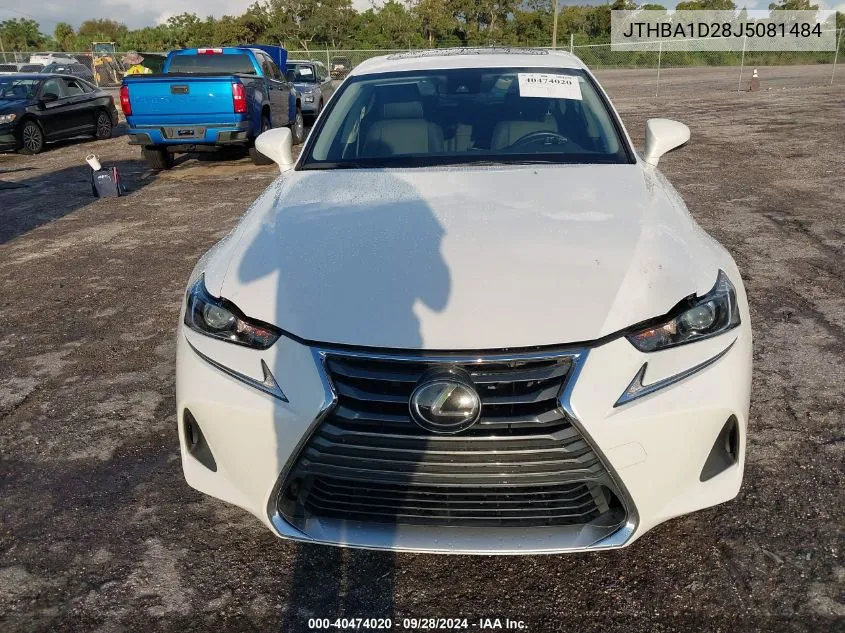 JTHBA1D28J5081484 2018 Lexus Is 300