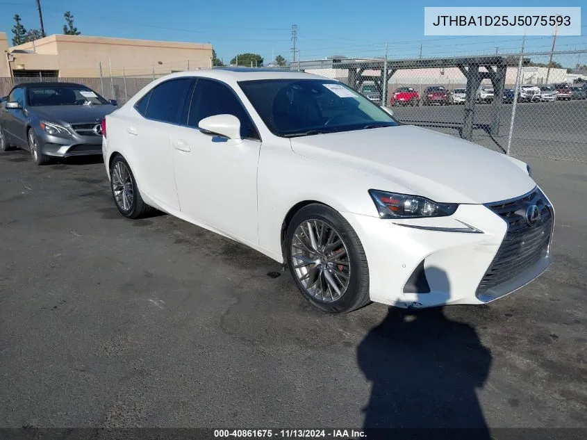 2018 Lexus Is 300 VIN: JTHBA1D25J5075593 Lot: 40861675