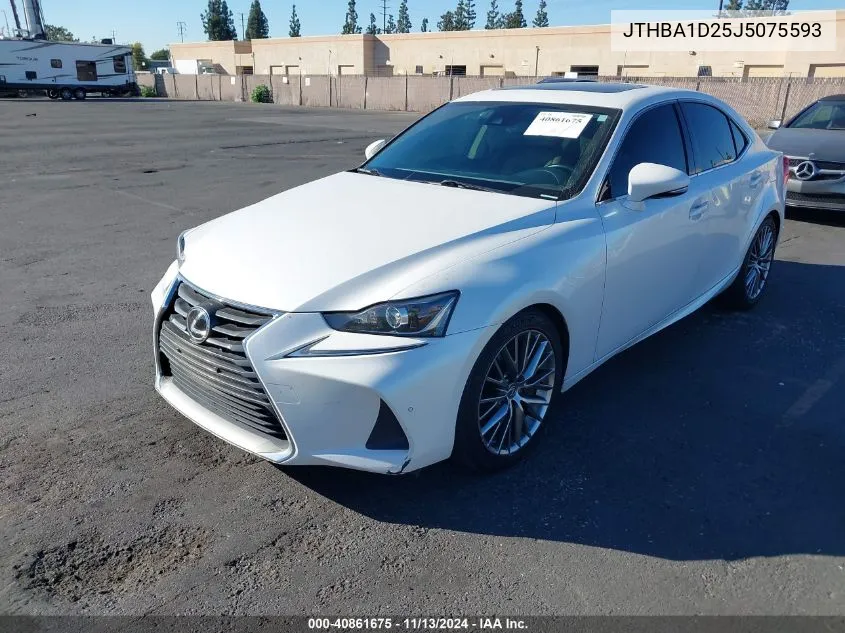 2018 Lexus Is 300 VIN: JTHBA1D25J5075593 Lot: 40861675