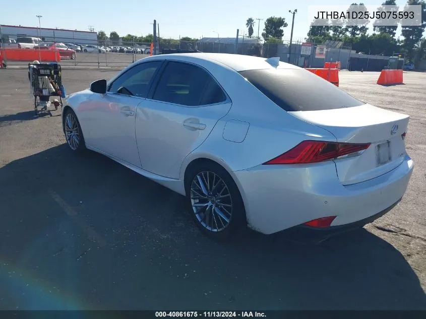 2018 Lexus Is 300 VIN: JTHBA1D25J5075593 Lot: 40861675