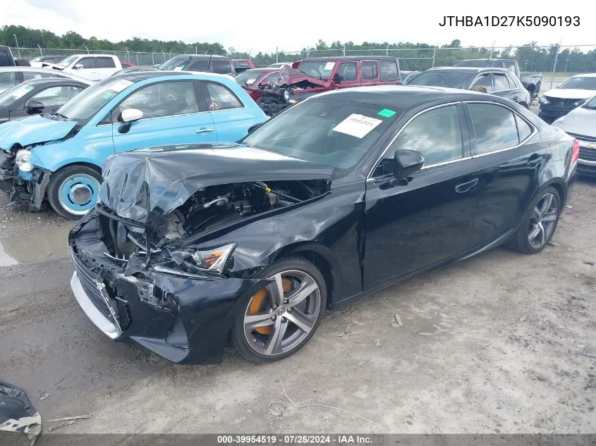 JTHBA1D27K5090193 2019 Lexus Is 300