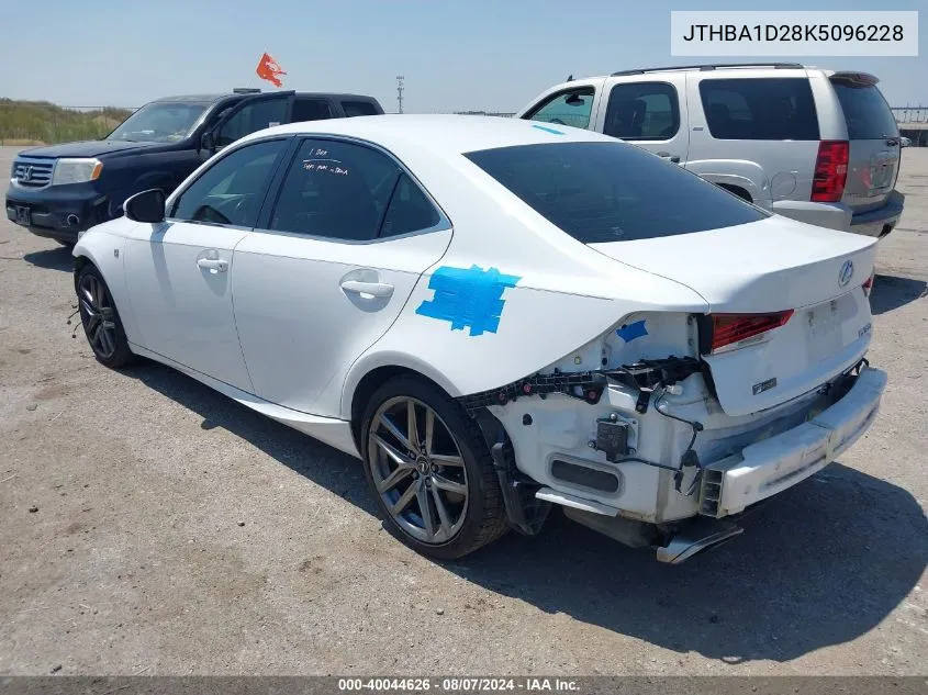 JTHBA1D28K5096228 2019 Lexus Is 300