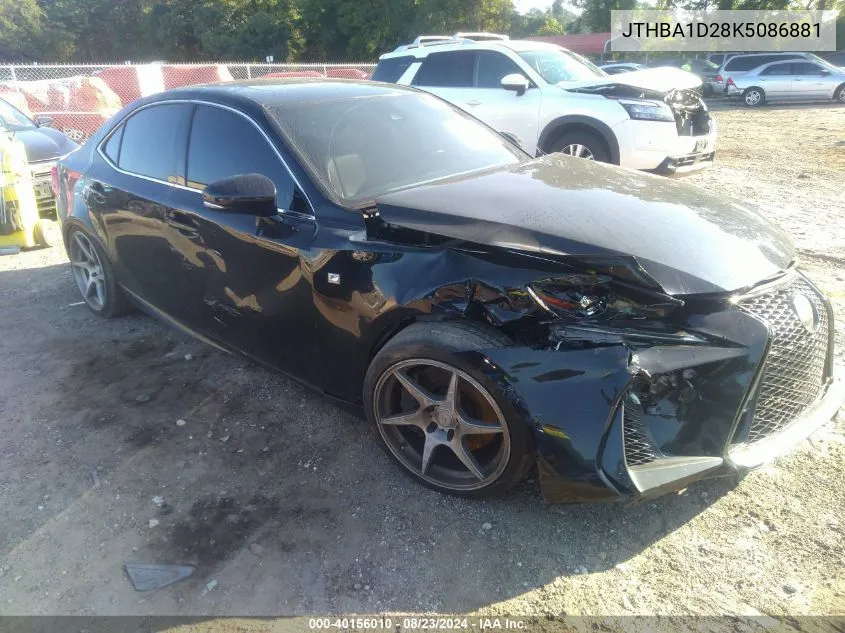 JTHBA1D28K5086881 2019 Lexus Is 300