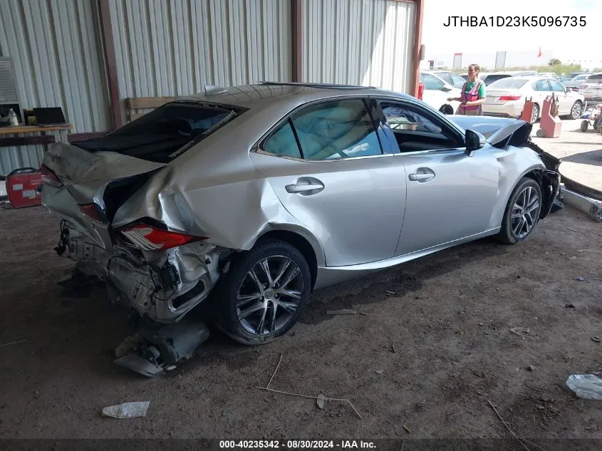 2019 Lexus Is 300 VIN: JTHBA1D23K5096735 Lot: 40235342