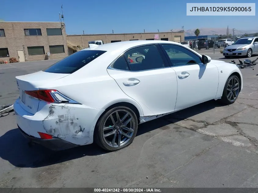 2019 Lexus Is 300 VIN: JTHBA1D29K5090065 Lot: 40241242