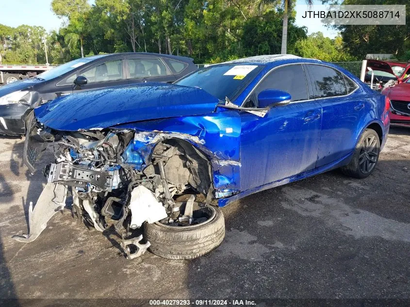 2019 Lexus Is 300 VIN: JTHBA1D2XK5088714 Lot: 40279293