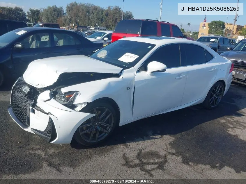 2019 Lexus Is 300 VIN: JTHBA1D25K5086269 Lot: 40379279