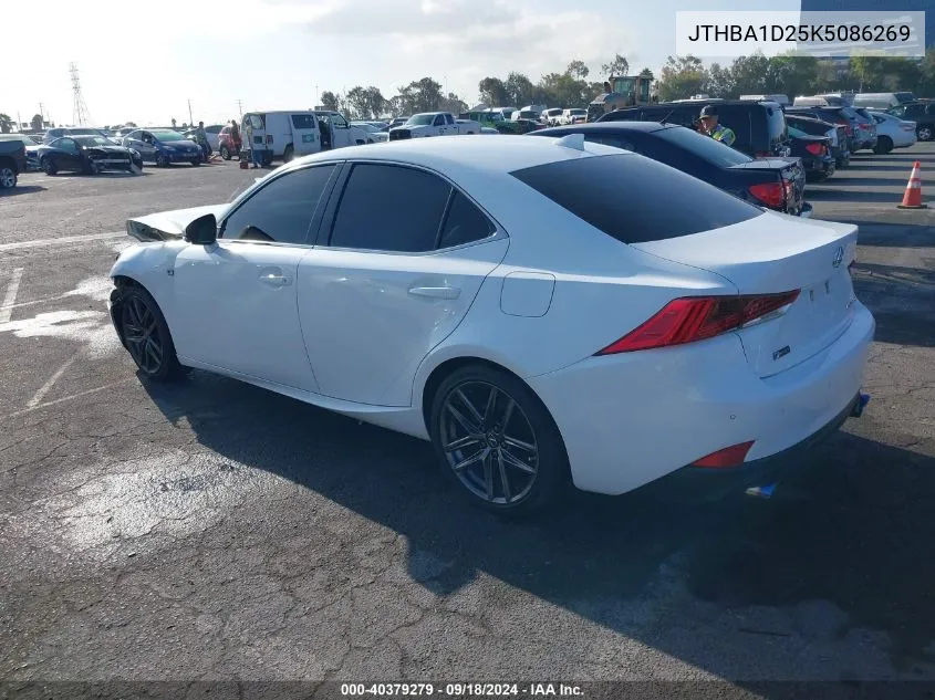 2019 Lexus Is 300 VIN: JTHBA1D25K5086269 Lot: 40379279