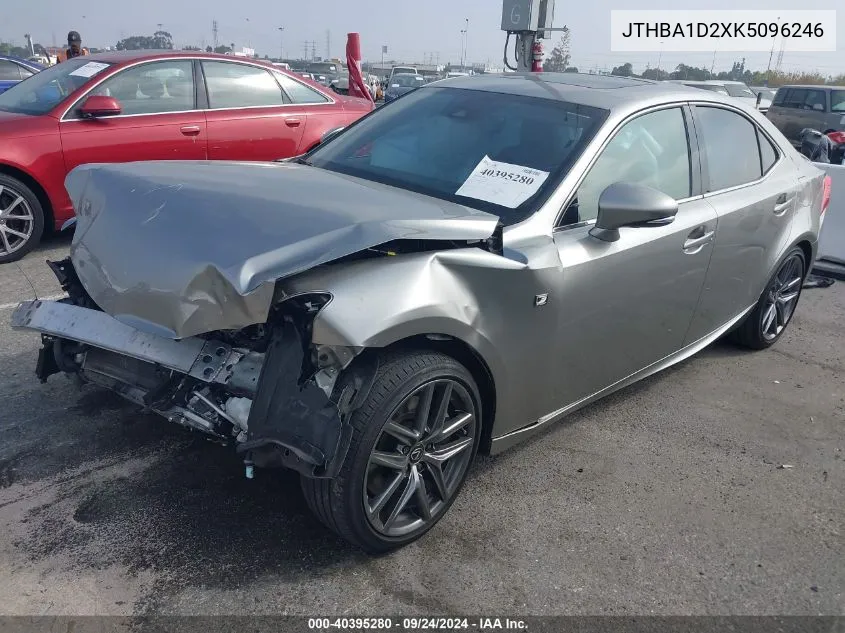 2019 Lexus Is 300 VIN: JTHBA1D2XK5096246 Lot: 40395280