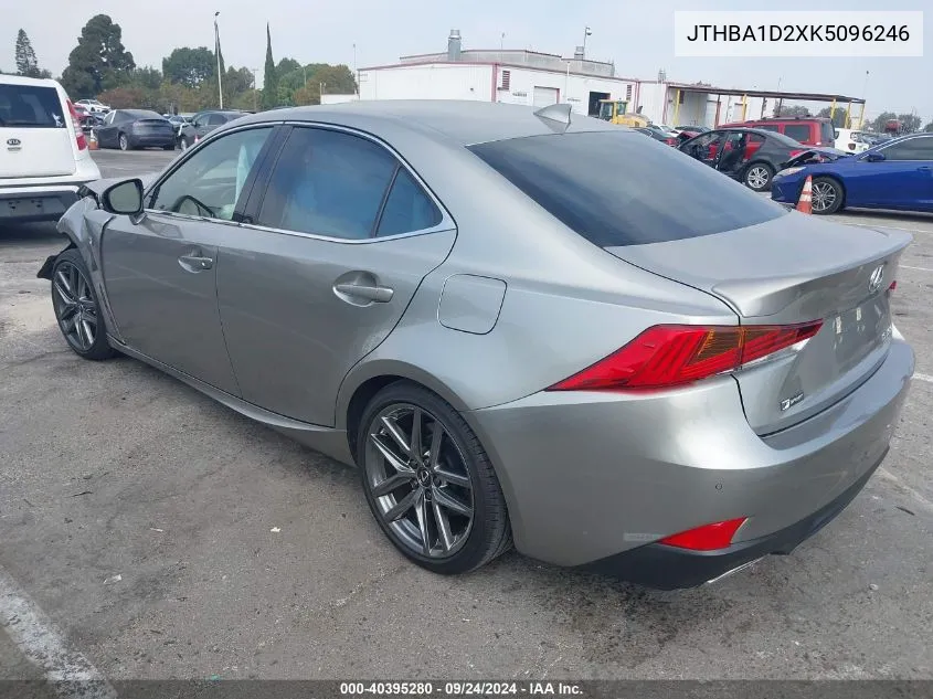 2019 Lexus Is 300 VIN: JTHBA1D2XK5096246 Lot: 40395280