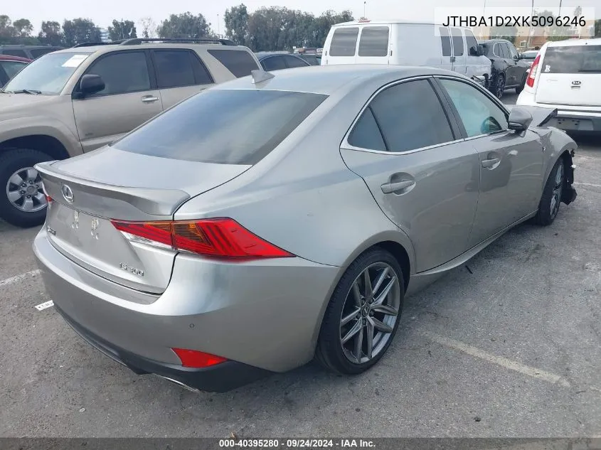 2019 Lexus Is 300 VIN: JTHBA1D2XK5096246 Lot: 40395280