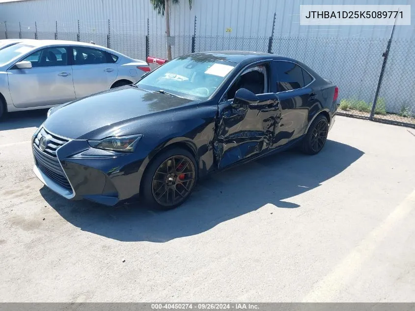 2019 Lexus Is 300 VIN: JTHBA1D25K5089771 Lot: 40450274