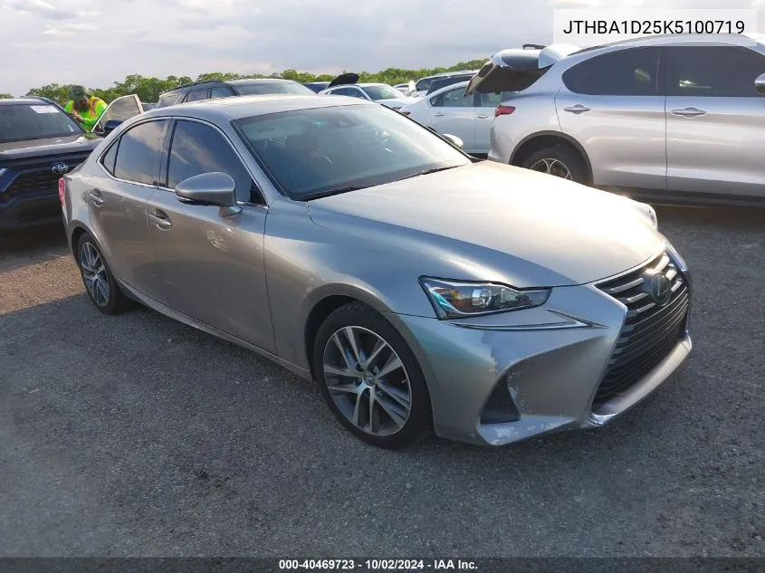 2019 Lexus Is 300 VIN: JTHBA1D25K5100719 Lot: 40469723