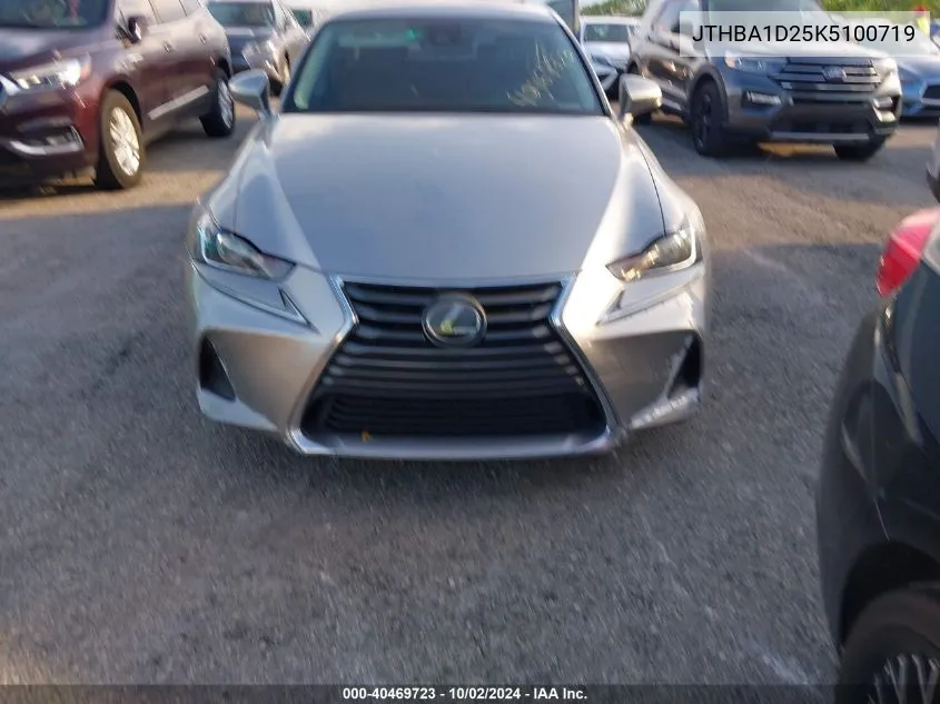 2019 Lexus Is 300 VIN: JTHBA1D25K5100719 Lot: 40469723